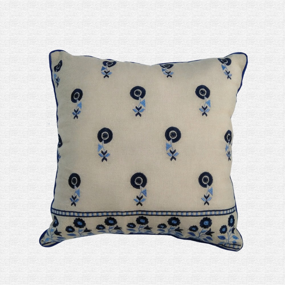 Embroidered Throw Pillow Cushion Covers Set of 5