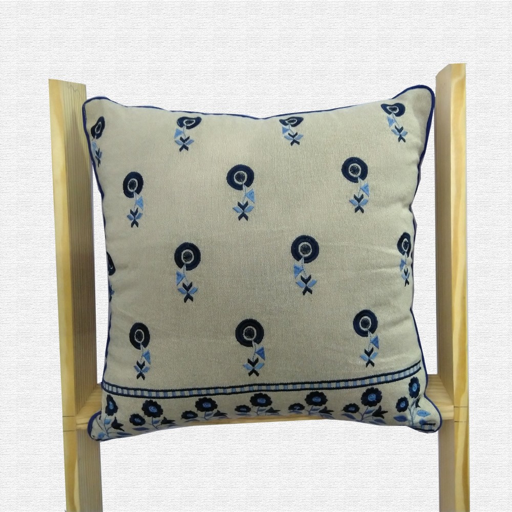 Embroidered Throw Pillow Cushion Covers Set of 5