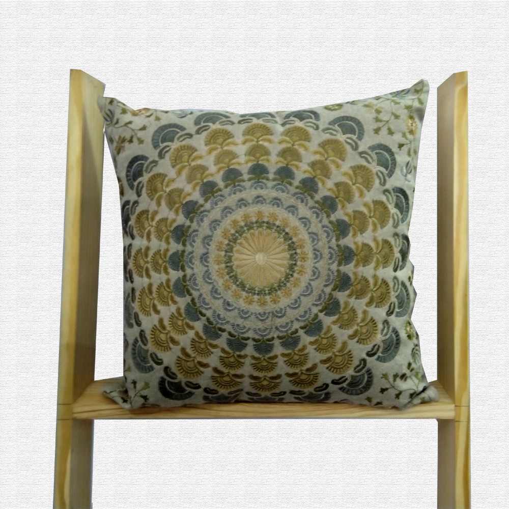 Embroidered Throw Pillow Cushion Covers Set of 5