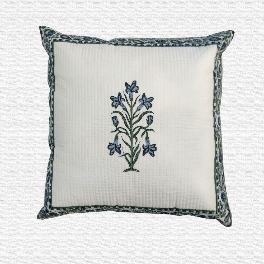 Hand Block Print Throw Pillow Cushion Cover Set of 5