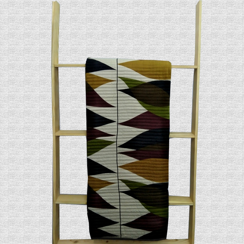 Geometric Zigzag Pattern Quilted Bed Covers 