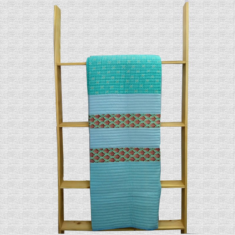 Designer Block Print Quilted Bed Covers 