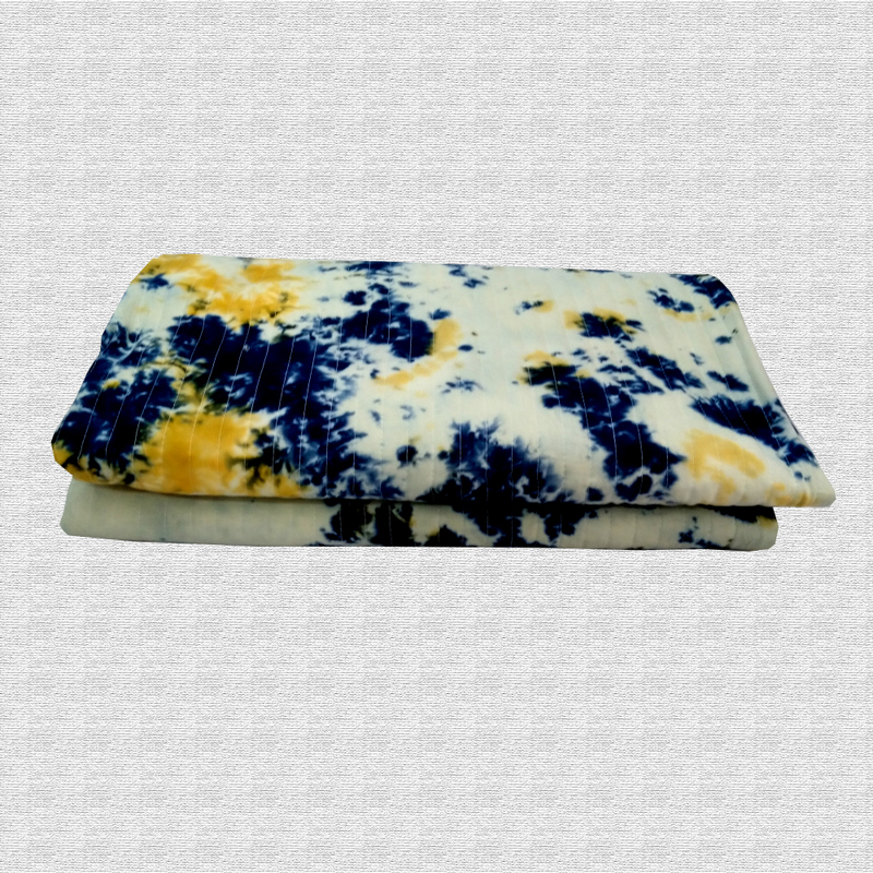 Tie n Dye Quilted bed Cover