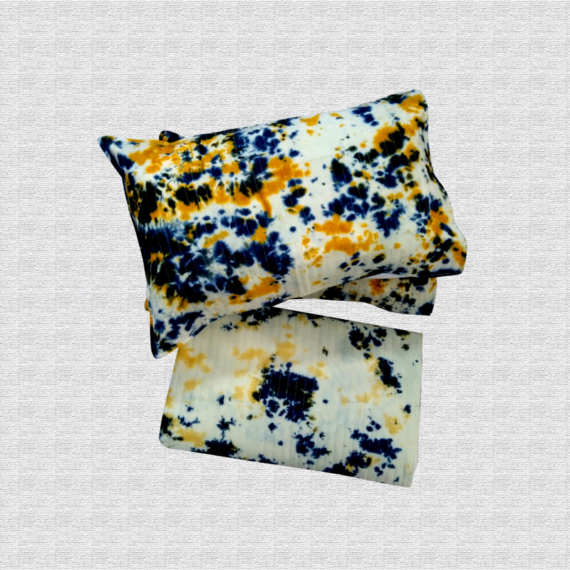 Tie n Dye Quilted bed Cover