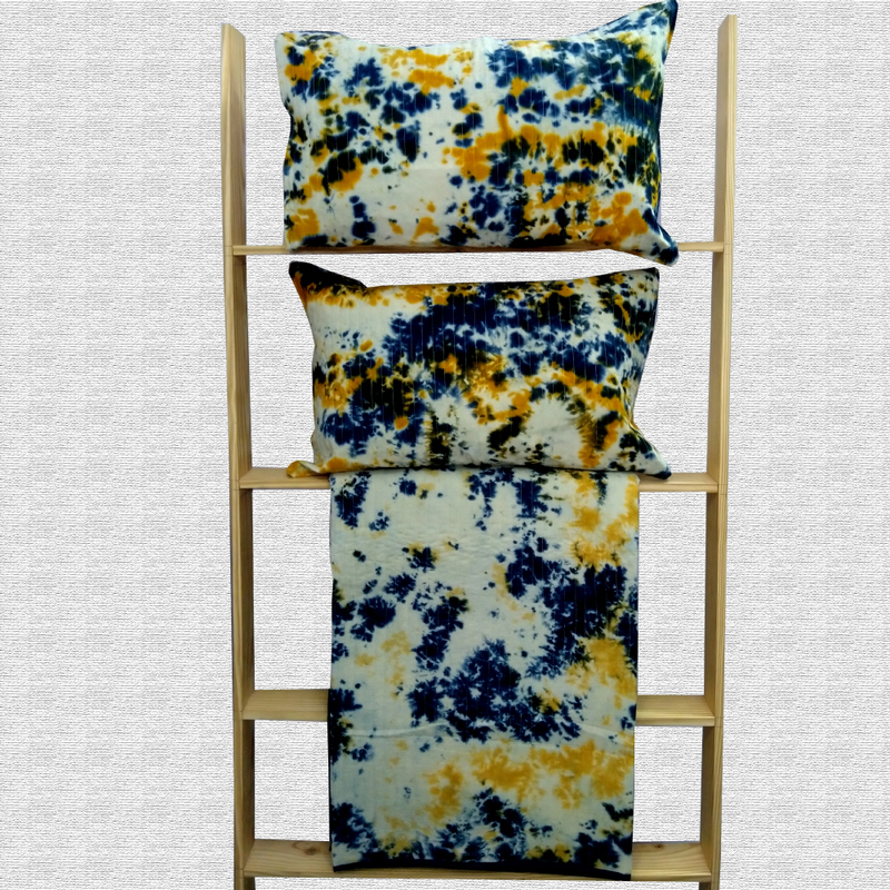 Tie n Dye Quilted bed Cover
