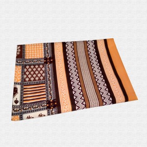 Jaipuri Geometric Print Cotton Double Bed sheet With Pillow