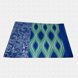 Jaipuri Geometric Print Cotton Double Bed sheet With Pillow