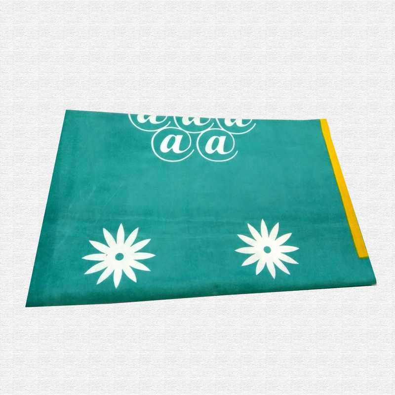 Jaipuri Floral Print Cotton Double Bed sheet With Pillow