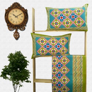 Jaipuri Floral Print Cotton Double Bed sheet With Pillow