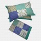 Jaipuri Geometric Print Cotton Double Bed sheet With Pillow