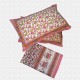 Jaipuri Floral Print Cotton Double Bed sheet With Pillow