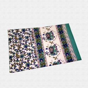 Jaipuri Floral Print Cotton Double Bed sheet With Pillow