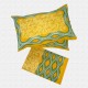 Jaipuri Geometric Print Cotton Double Bed sheet With Pillow