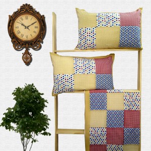 Jaipuri Geometric Print Cotton Double Bed sheet With Pillow