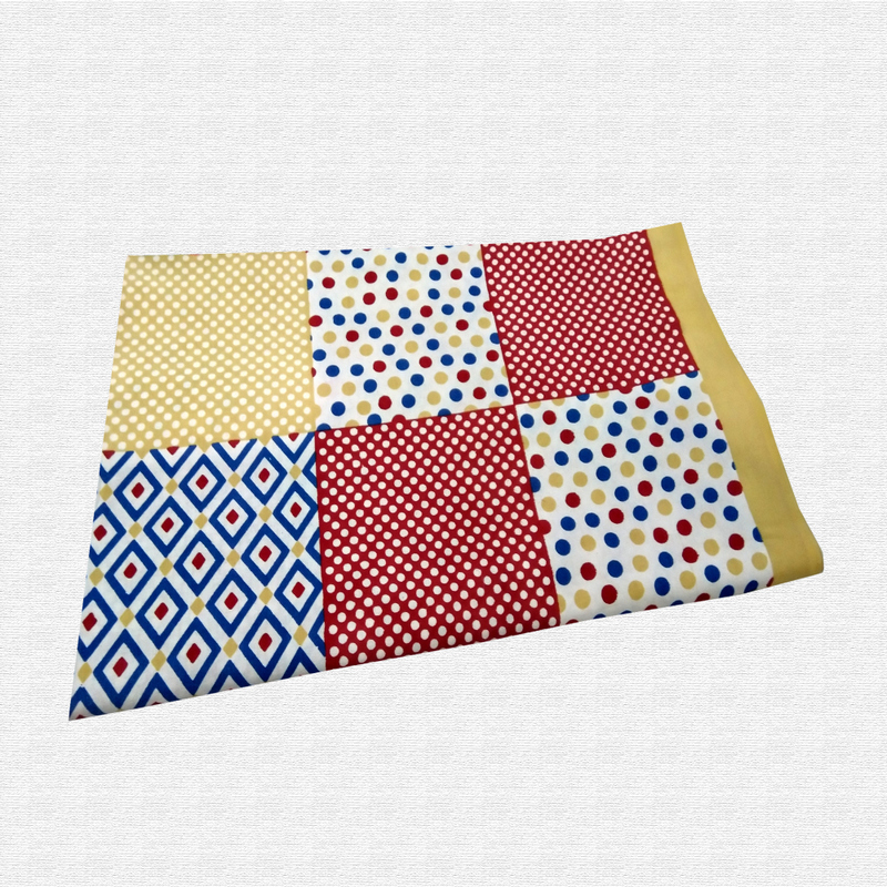 Jaipuri Geometric Print Cotton Double Bed sheet With Pillow