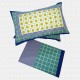 Jaipuri Geometric Print Cotton Double Bed sheet With Pillow