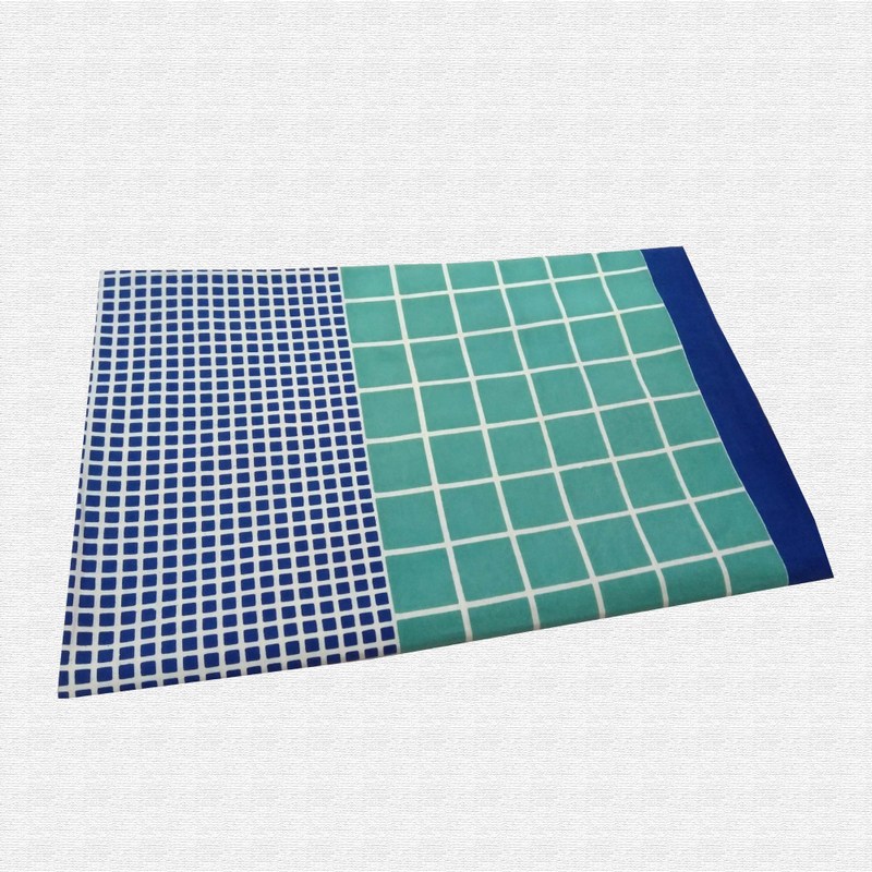 Jaipuri Geometric Print Cotton Double Bed sheet With Pillow