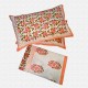 Block Print Floral Double bed Sheet with Pillow
