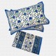 Block Print Floral Double bed Sheet with Pillow