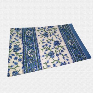 Block Print Floral Double bed Sheet with Pillow