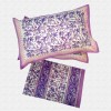 Block Print Floral Double bed Sheet with Pillow