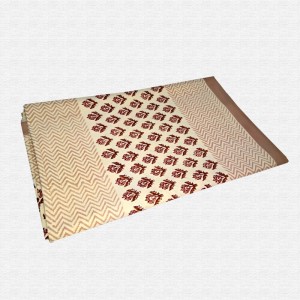 Block Print Floral Double bed Sheet with Pillow