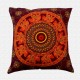 Printed Jaipuri Traditional Motif Throw Pillow Cushion Cover 16x16 Set of 5