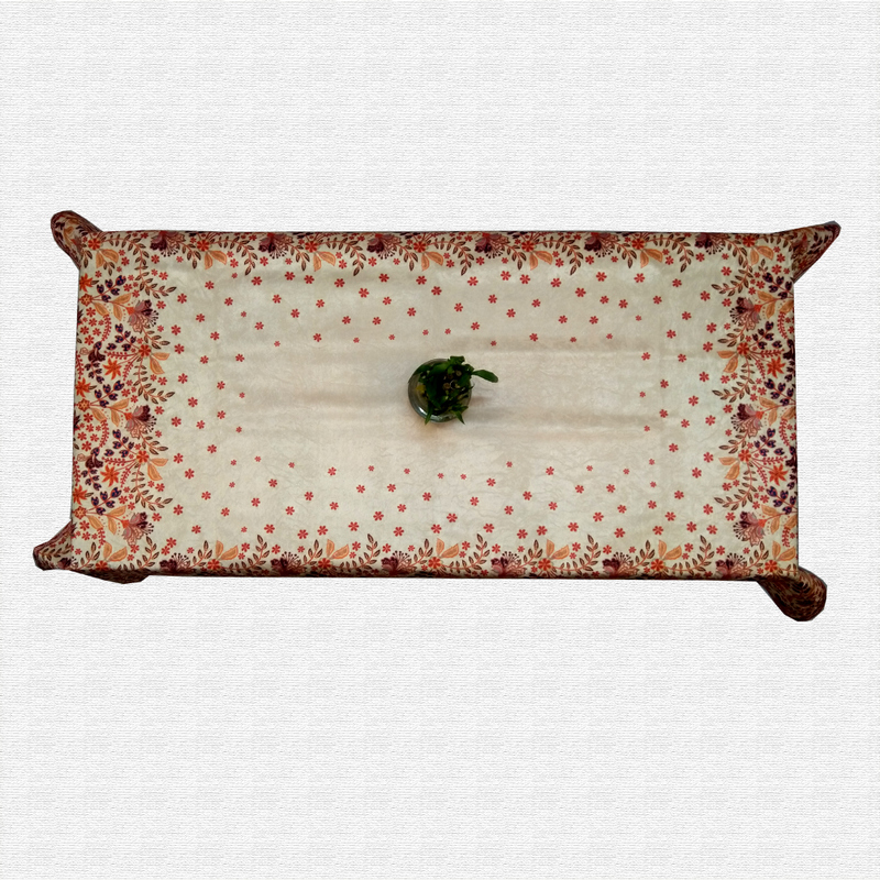 Velvet Floral Printed Centre Table Cover 