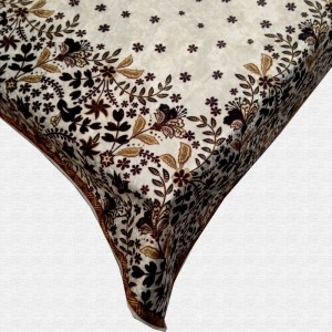 Velvet Floral Printed Centre Table Cover 
