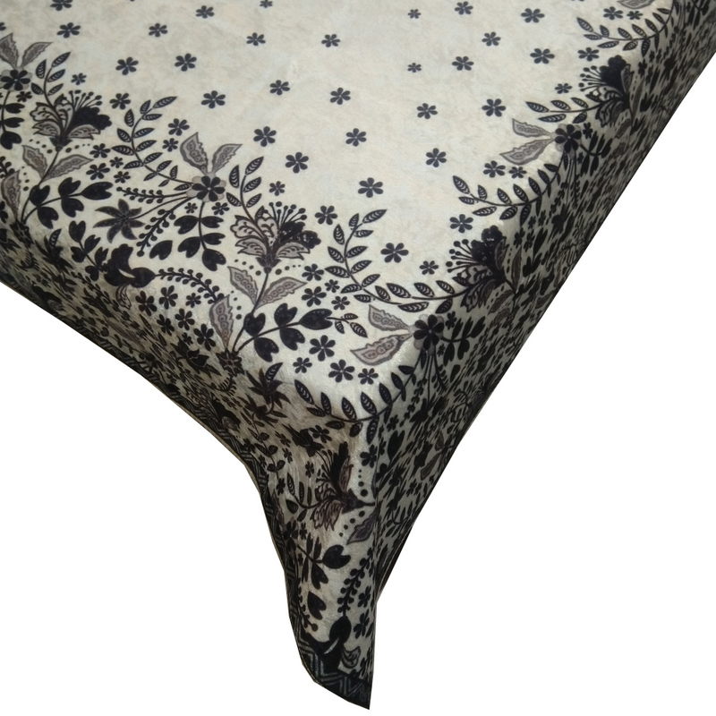 Velvet Floral Printed Centre Table Cover 