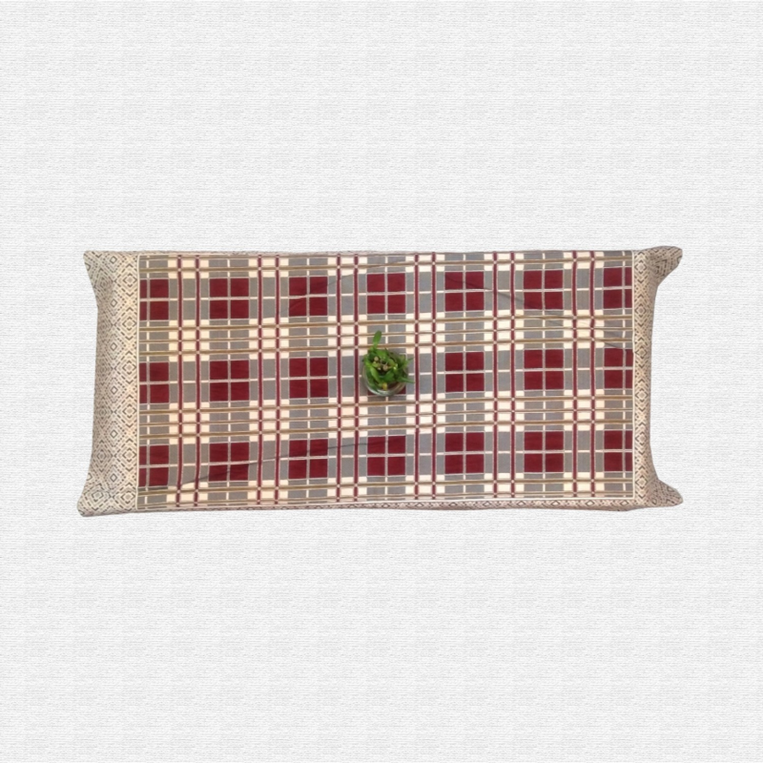 Chenille Geometric Pattren Centre Table Cover Chenille Geometric Pattren Centre Table Cover