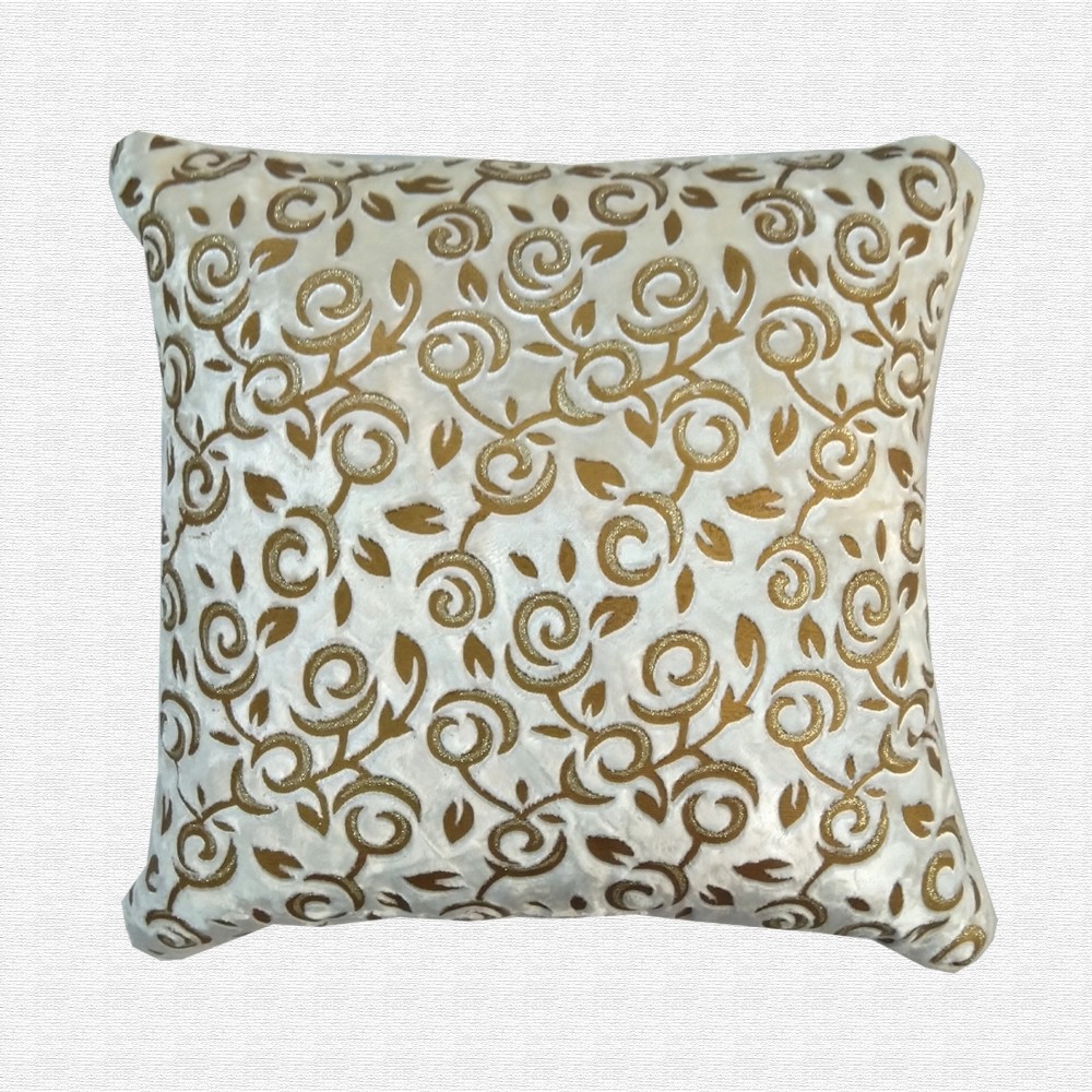 Velvet Floral  Embroidery Throw Pillow Cushion Cover Set of 5