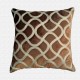 Velvet Geometric Pattern Embroidery Work Throw Pillow Cushion Cover Set of 5