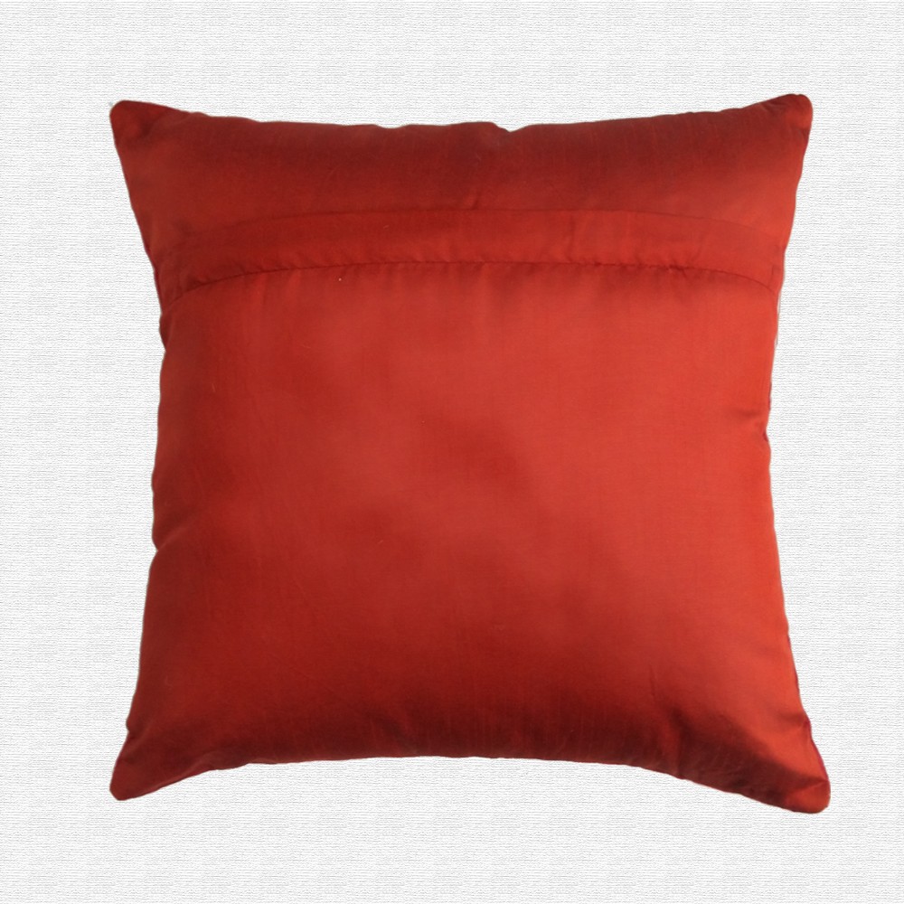 Velvet Floral Pattern Embroidery Work Throw Pillow Cushion Cover Set of 5