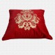 Velvet Floral Pattern Embroidery Work Throw Pillow Cushion Cover Set of 5