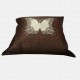 Butterfly Motif Embroidered quilted Throw Pillow Cushion Cover Set 0f 5
