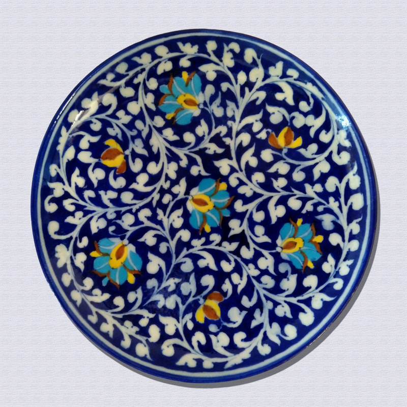 Original Blue Pottery Decorative wall plates