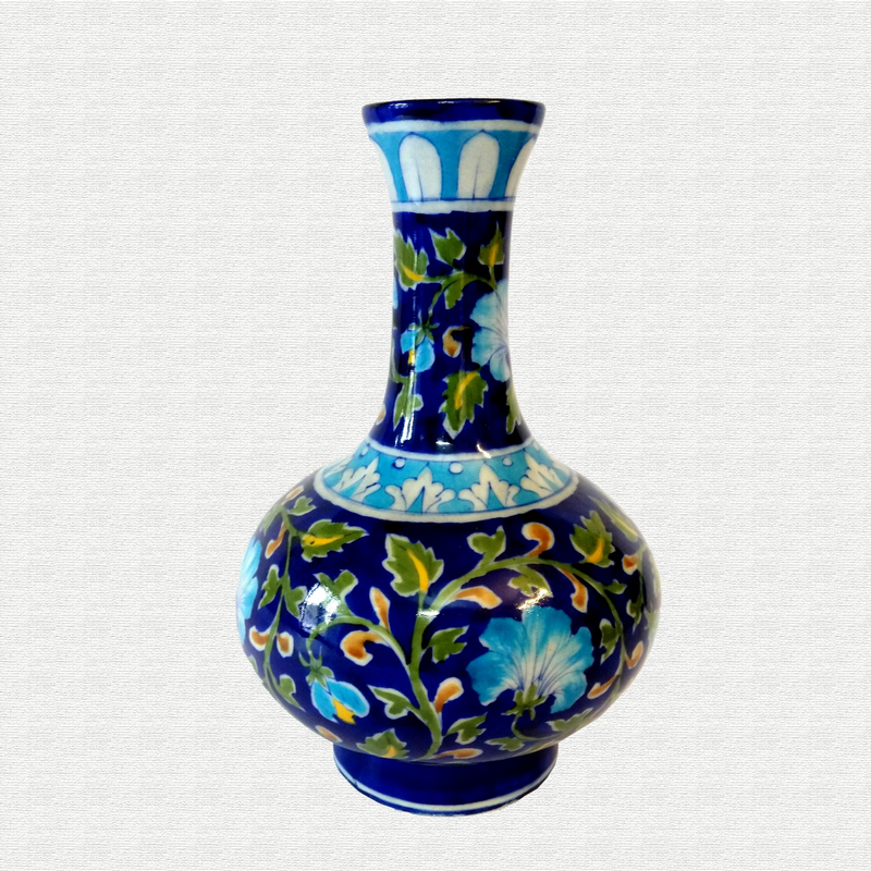 Original Blue Pottery surahi