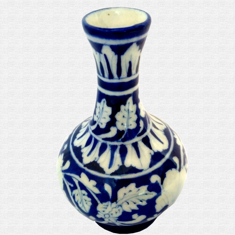 Original Blue Pottery surahi