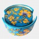 Original Blue Pottery coaster set