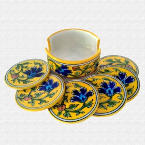 Original Blue Pottery coaster set