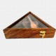 Multiutility Sheesham Triangle Shape Wooden Masala Box with 4 wooden containers  